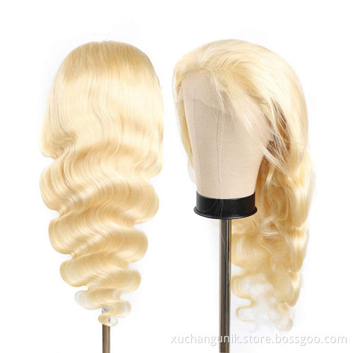 613 Blonde Transparent Lace Frontal Wigs 100% Unprocessed Virgin Brazilian Straight Human Hair 13x4 Pre Plucked Lace Front Wig